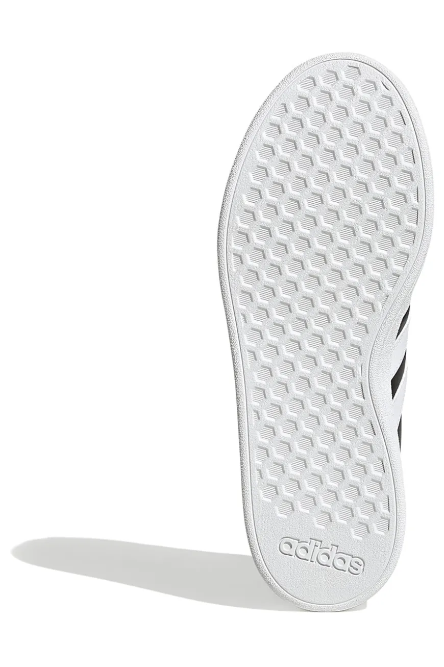 Adidas Grand Court Base 2 Schwarze Sneaker mit weißen 3-Streifen