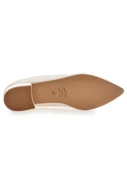 Ballerina panna a punta Pittarello Glam 3890