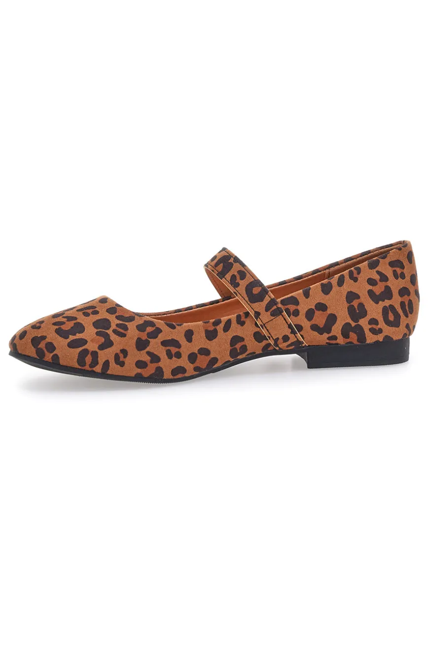 Ballerine animalier con cinturino gioiello The First IDEA2285