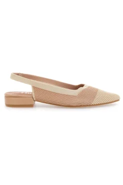 Ballerine beige in tessuto con soletta morbida The First PRESZ11