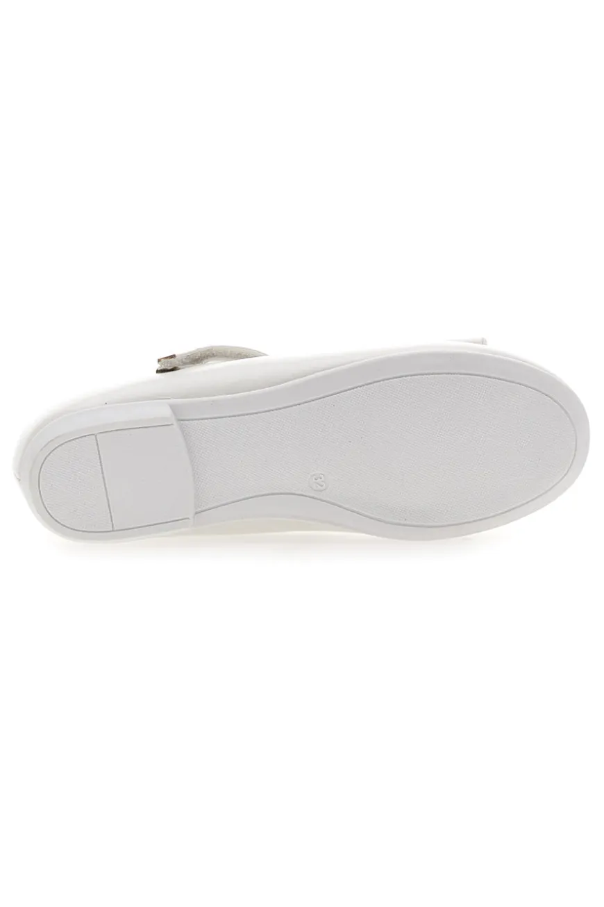 Ballerine Bianche con Cinturino e Fiocco GRAZIE GIRL 39G2509S