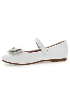 Ballerine Bianche con Cinturino e Fiocco a Fiore GRAZIE GIRL 39G2514S