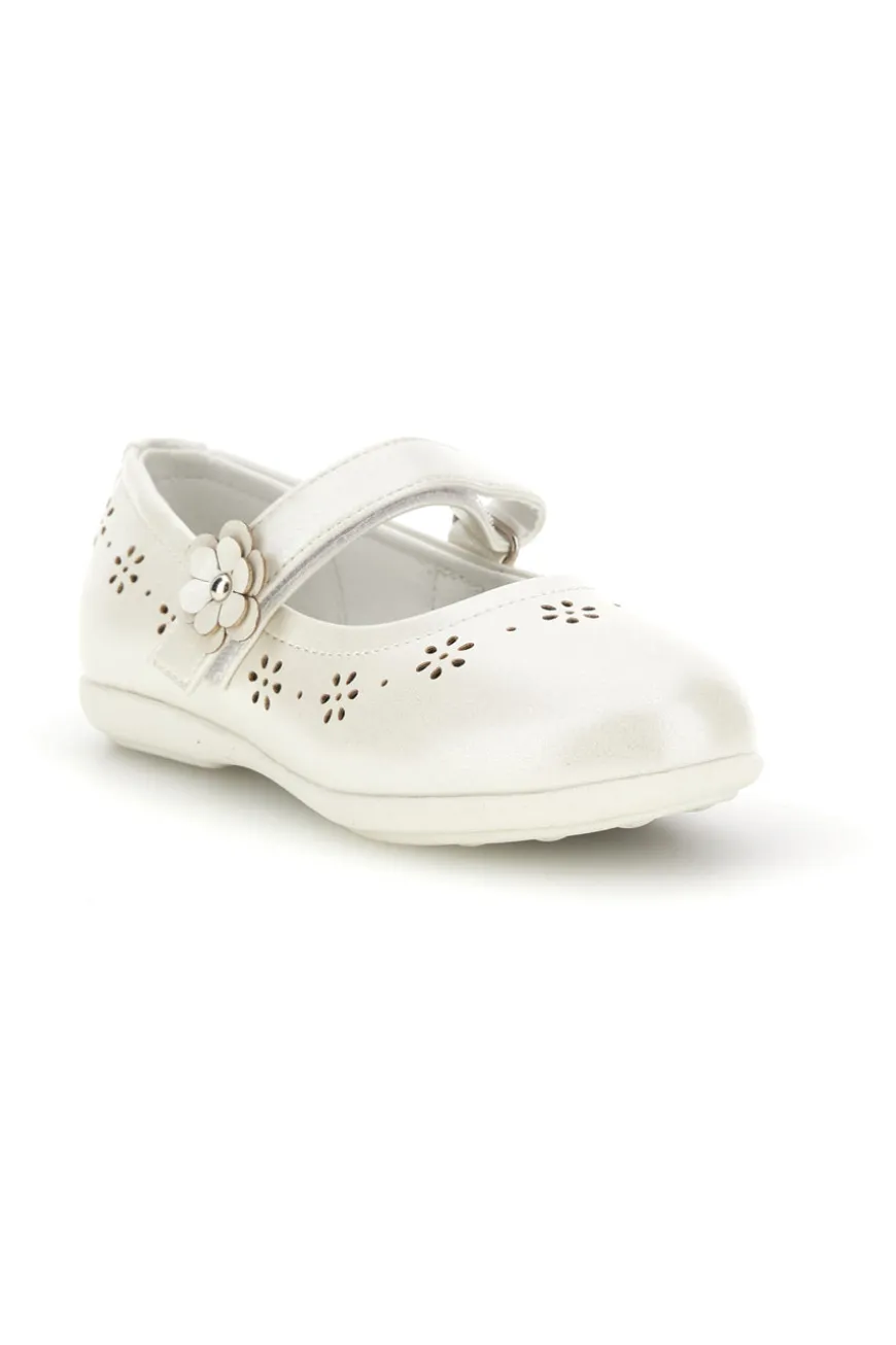 Ballerine Bianche con Fiori Traforati Energy E510