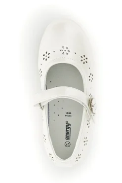 Ballerine Bianche con Fiori Traforati Energy E510