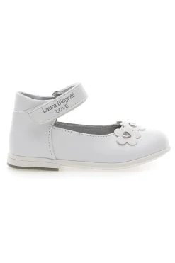 Ballerine Bianche Con Strappo In Velcro Laura Biagiotti AG16062