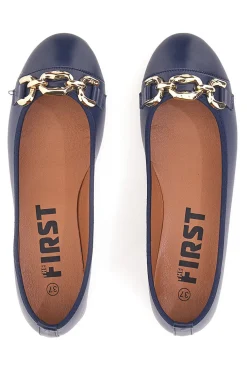 Ballerine Blu Con Catenina Dorata The First 170