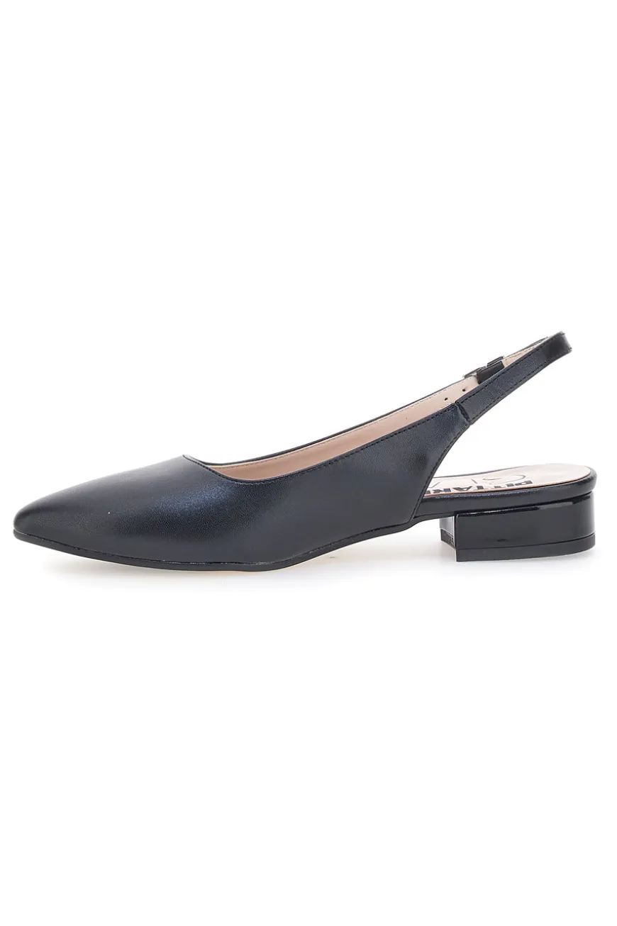 Ballerine Nere a Punta Pittarello Glam 3883