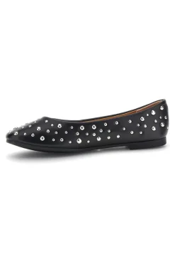 Ballerine nere con borchie First lady P676