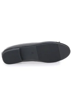 Ballerine nere con punta lucida e fiocco The First IDE1070