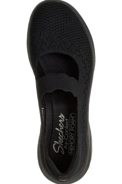 Ballerine nere in maglia Skechers BEDFORD CHEERFUL GLOW