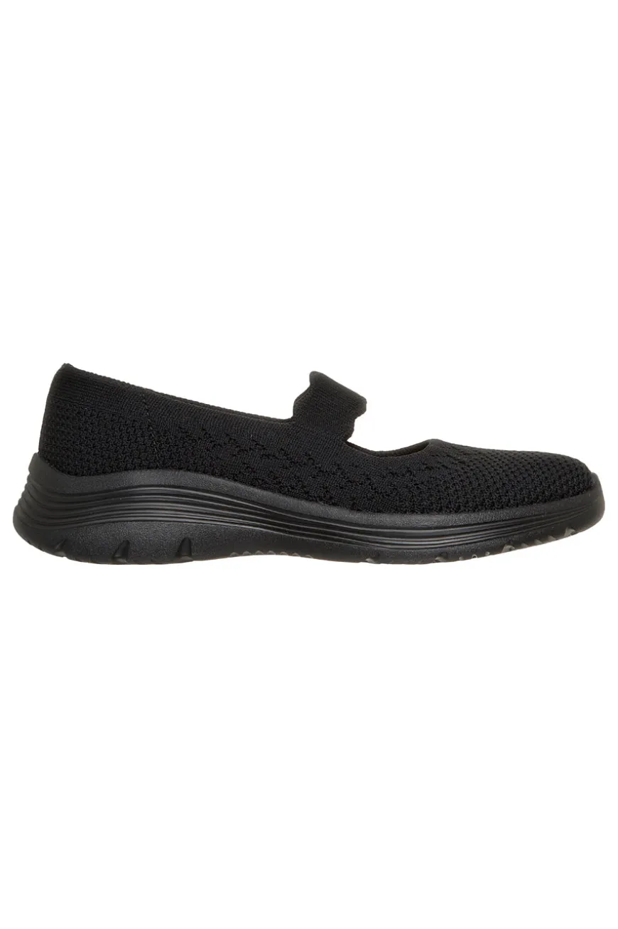 Ballerine nere in maglia Skechers BEDFORD CHEERFUL GLOW