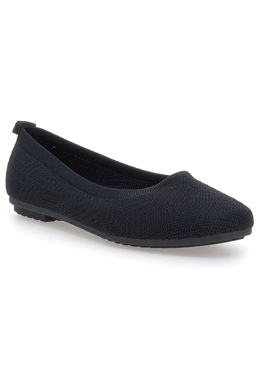 Ballerine nere in tessuto con soletta morbida The First PRE2