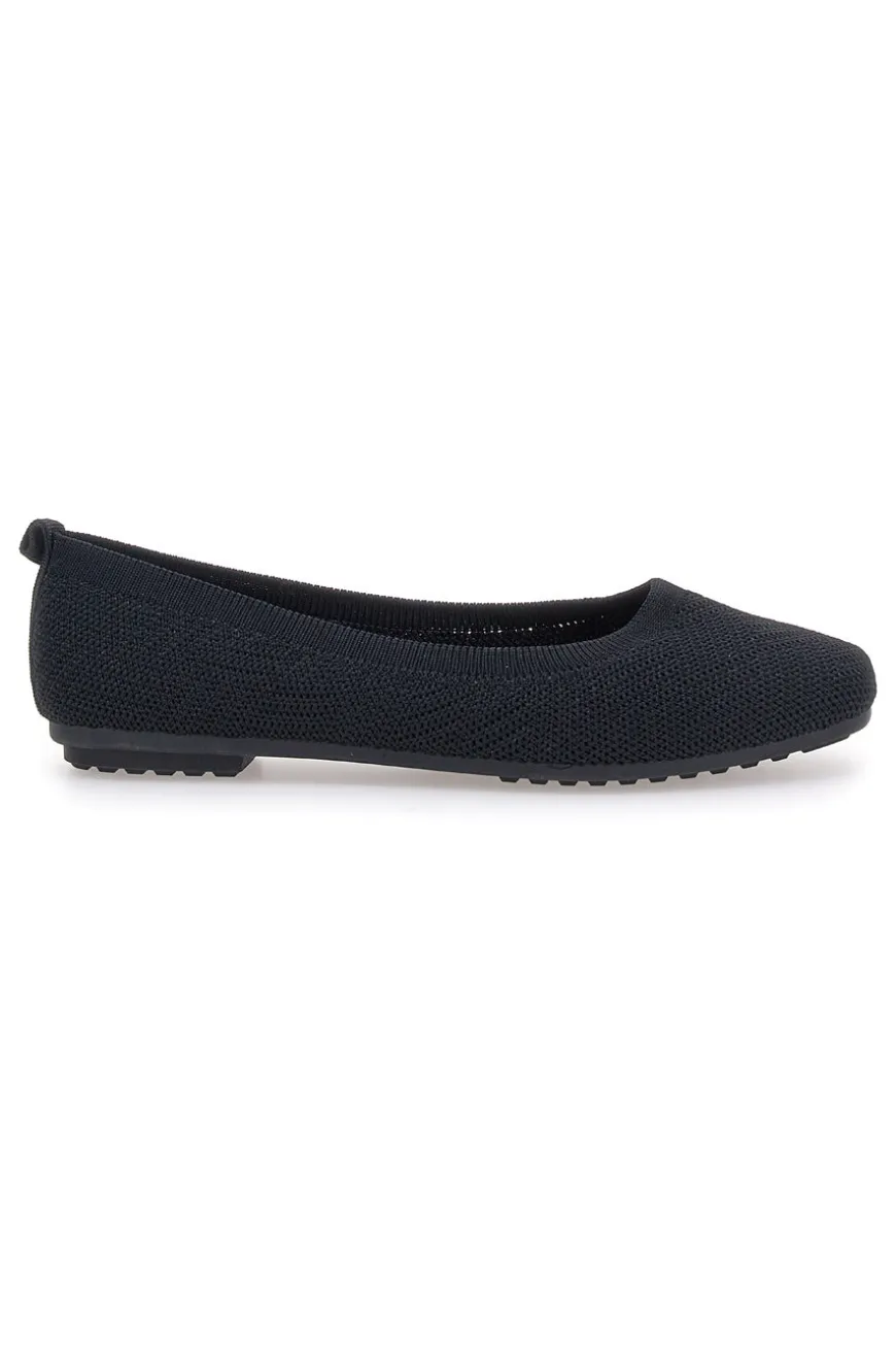 Ballerine nere in tessuto con soletta morbida The First PRE2