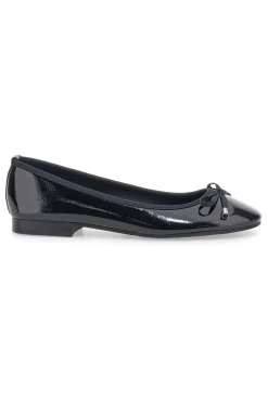 Ballerine nere vernice con fiocco decorativo The First IDE173