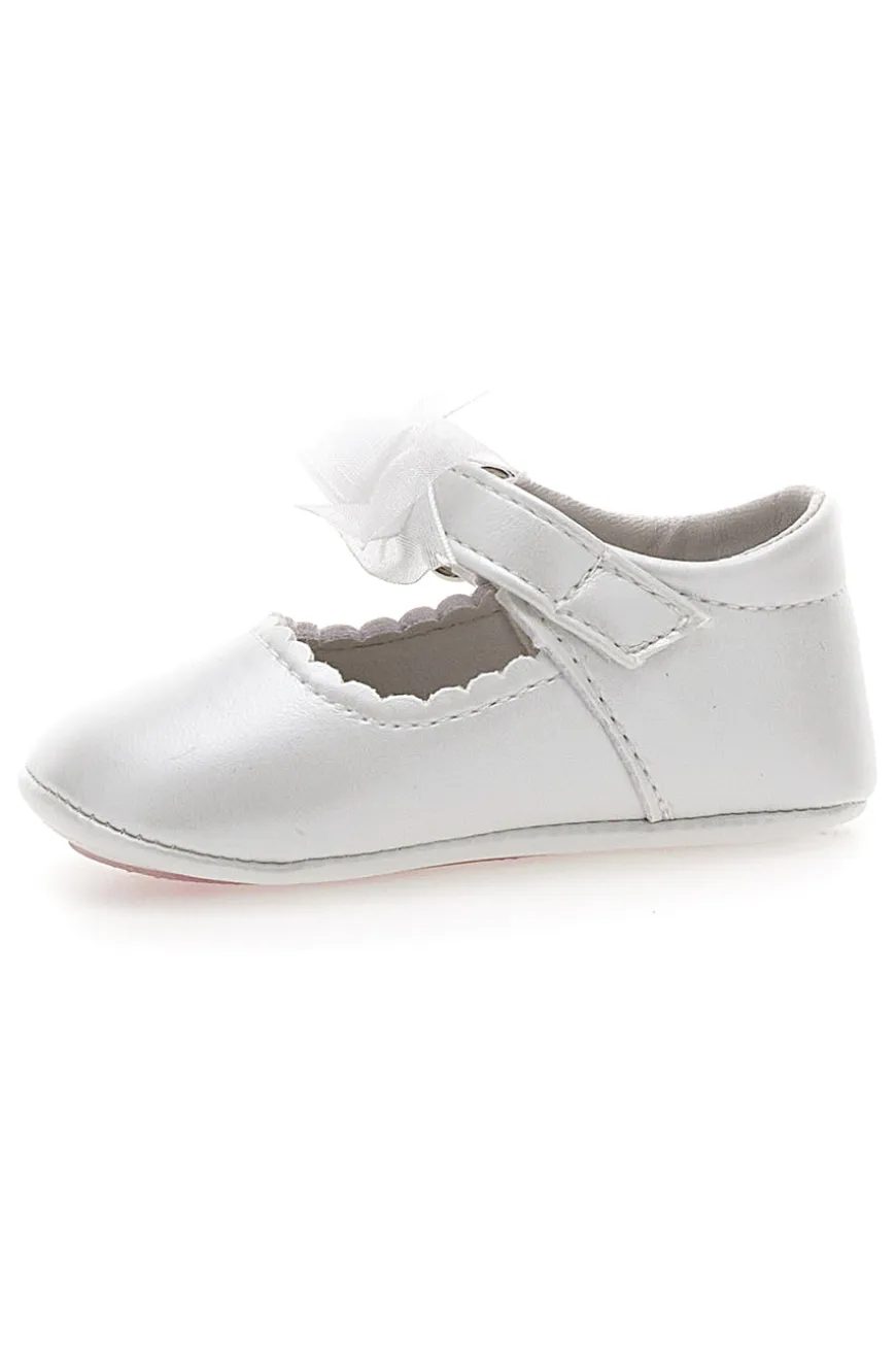 Ballerine Primi Passi Bianco Perla con Fiocco GRAZIE GIRL 39G2502S