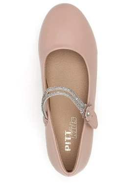 Ballerine Rosa Con Strass e Applicazione Floreale Pitt Kids 392450