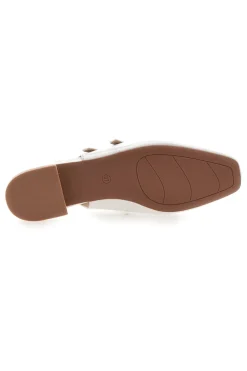 Ballerine Slingback Bianchi Effetto Vernice con Cinturini LE HAVRE PARIS CMJ2405313