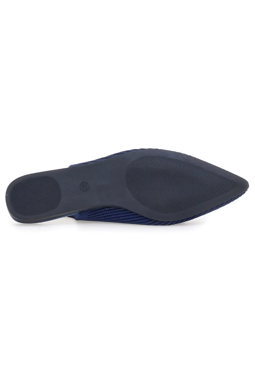 Ballerine slingback blu in tessuto The First PREA617