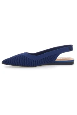 Ballerine slingback blu in tessuto The First PREA617