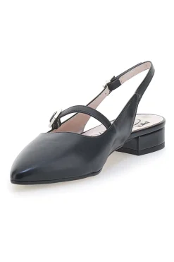 Ballerine Slingback Nero Con Cinturino Frontale PITTARELLO GLAM 2888