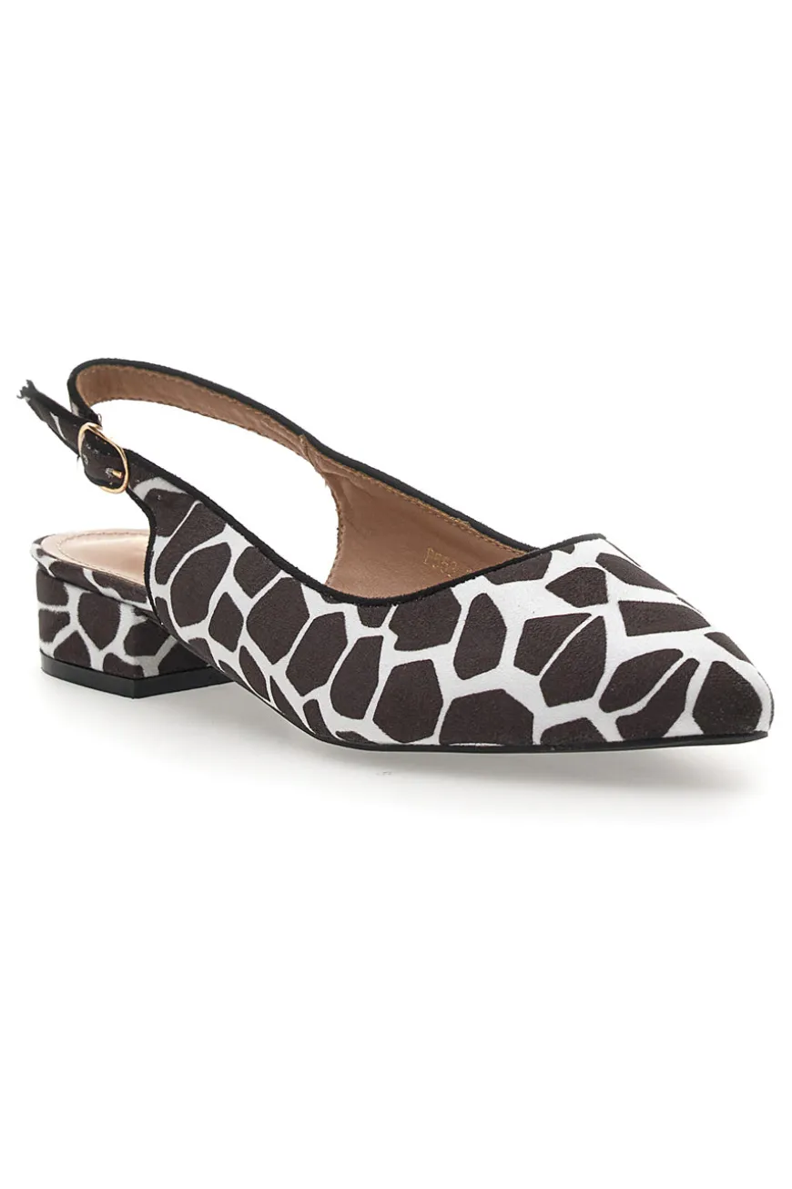 Ballerine Slingback Zebrate a Punta FIRST LADY P553