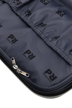 Beauty case blu rigido con tracolla Prima riga Pr194