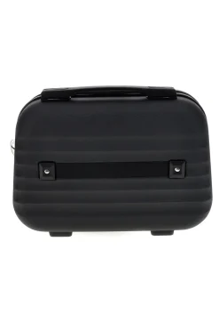 Beauty case nero rigido con tracolla Prima riga Pr194