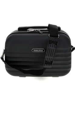 Beauty case nero rigido con tracolla Prima riga Pr194