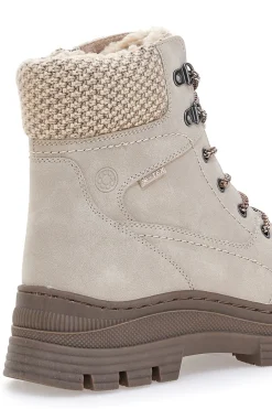 Beige Stiefeletten mit warmer Innenseite und gearbeitetem Kragen Relife 22808B13R