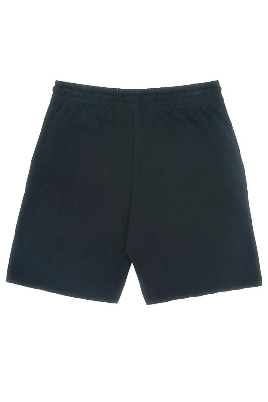 Bermuda neri in cotone con logo ricamato Us golf BE001