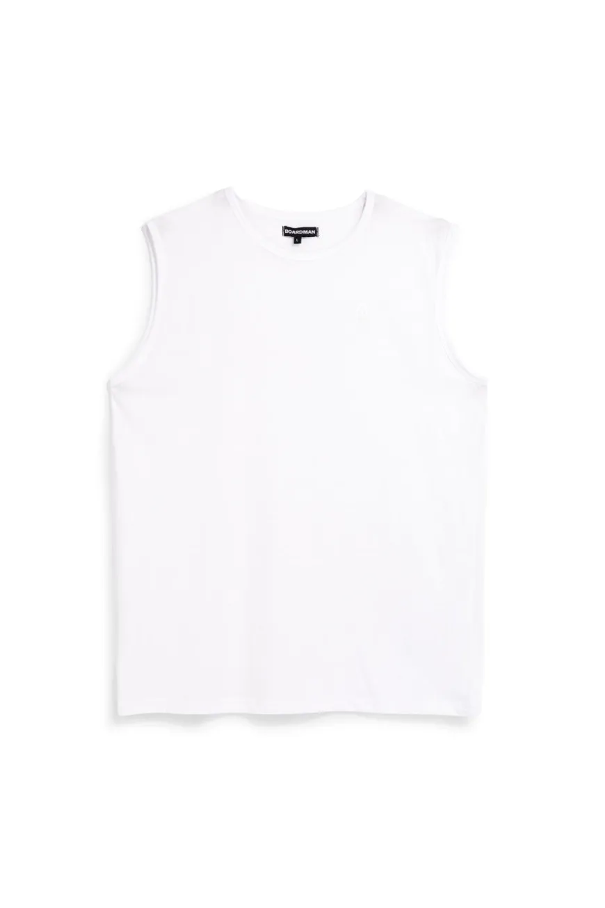 Boardman schlichtes weißes Tank-Top NBY506
