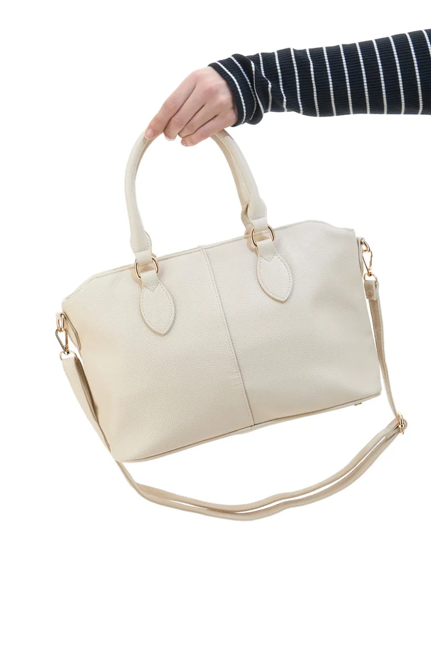 Borsa a Mano Beige con Tracolla Removibile LAURA BIAGIOTTI EMBARK 117-1
