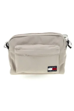 Borsa a Tracolla Beige in Tessuto con Tracolla con Logo Tommy Jeans 18462