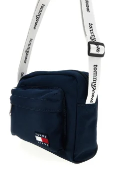 Borsa a Tracolla Blu in Tessuto con Tracolla con Logo Tommy Jeans 18462