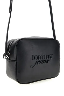 Borsa a Tracolla Nera con Logo in Rilievo Tommy Jeans 18451