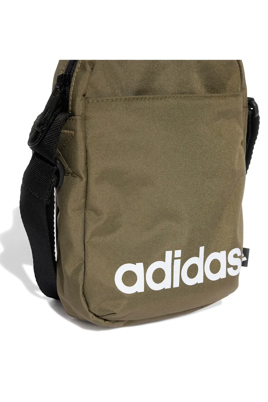 Borsa a tracolla verde con logo stampato Adidas LINEAR ORG