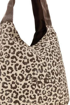Borsa beige animalier con nodo Basile CLASSBA22222