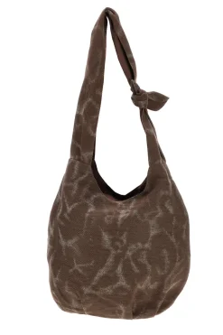 Borsa beige animalier con nodo Basile CLASSBA22222