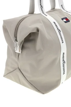 Borsa Mare Beige in Tessuto con Manici con Logo Tommy Jeans 18461