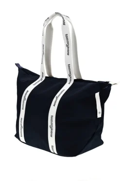Borsa Mare Blu in Tessuto con Manici con Logo Tommy Jeans 18461