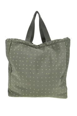 Borsa mare verde fantasia trasformabile in zaino Naj-oleari 61988/MIAP2