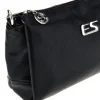 Borsa nera a tracolla compatta Emma spagnesi PU1461