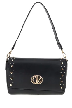 Borsa nera borchie e tracolla Guido vietri K30,376,B016