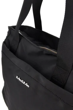 Borsa nera con tracolla e manici Me & me 2331