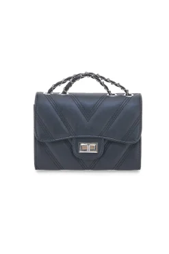Borsa nera trapuntata con manico PRIMA RIGA SPA ERA