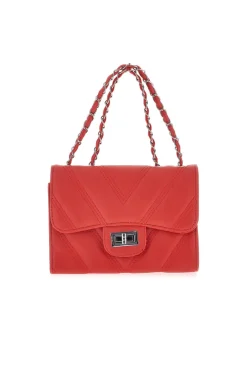 Borsa rossa trapuntata con manico PRIMA RIGA SPA ERA
