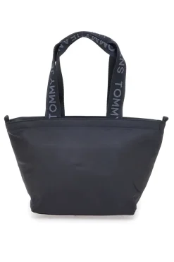Borsa shopper mini nera in tessuto con manici logati Tommy Jeans Daily Mini Tote