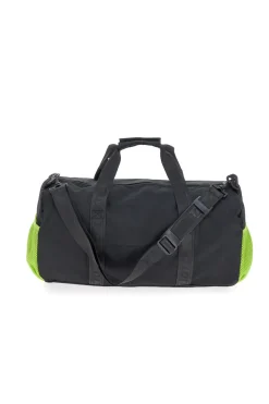 Borsone nero con inserti verdi Lotto LTT427