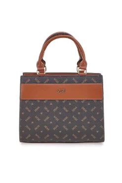 Braune Tasche mit zwei Henkeln Basile BA1146LOG