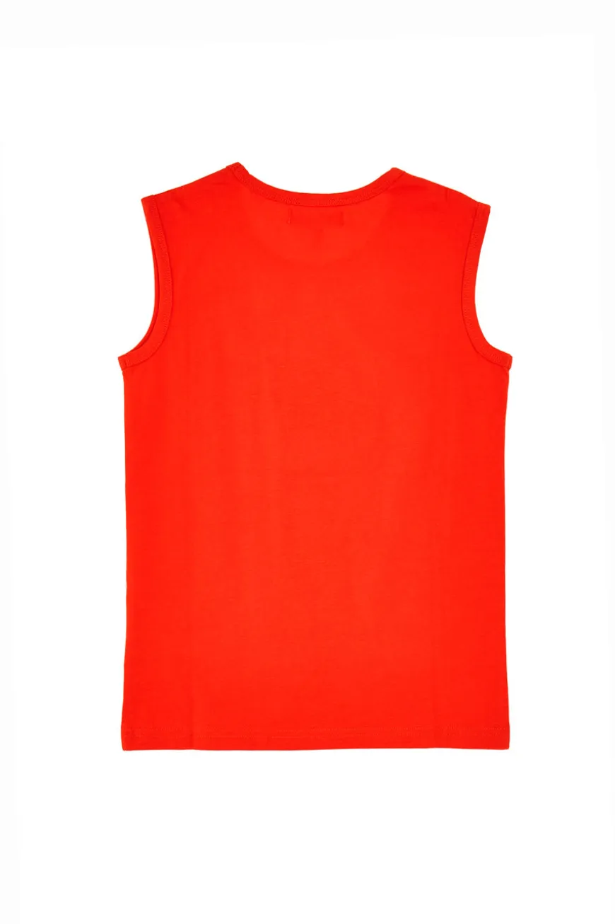 Canotta Rossa con Stampa Pitt Kids PT-B-T-05028